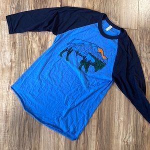 3/4 sleeve shirt • wore once • too small for my bust